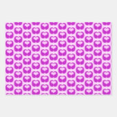 抽象芸術モダンエンベロープハートアートパターン ラッピングペーパーシート (正面2)