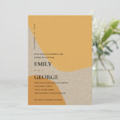 抽象芸術モダンオレンジさび私たちはノットカードを結んだ サンキューカード (スタンド正面)