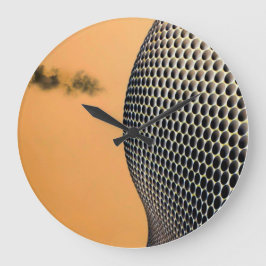 抽象芸術モダンオレンジの技術アーティザン ラージ壁時計