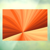 抽象芸術モダンオレンジ赤バニラグラフィックフラクタル ウィンドウサイン (シート3)