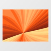 抽象芸術モダンオレンジ赤バニラグラフィックフラクタル ウィンドウサイン (シート)