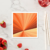 抽象芸術モダンオレンジ赤バニラグラフィックフラクタル スタンダードカクテルナプキン (インサイチュ)
