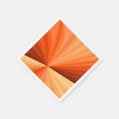 抽象芸術モダンオレンジ赤バニラグラフィックフラクタル スタンダードカクテルナプキン (角)