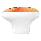 抽象芸術モダンオレンジ赤バニラグラフィックフラクタル セラミックノブ (側面)