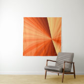 抽象芸術モダンオレンジ赤バニラグラフィックフラクタル タペストリー (インサイチュ)