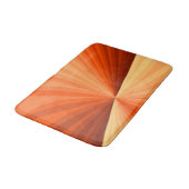 抽象芸術モダンオレンジ赤バニラグラフィックフラクタル バスマット (アングル)