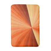 抽象芸術モダンオレンジ赤バニラグラフィックフラクタル バスマット (正面縦)