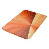 抽象芸術モダンオレンジ赤バニラグラフィックフラクタル バスマット (アングル)