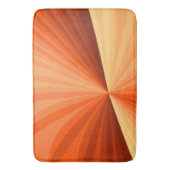 抽象芸術モダンオレンジ赤バニラグラフィックフラクタル バスマット (正面縦)