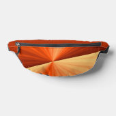 抽象芸術モダンオレンジ赤バニラグラフィックフラクタル ファニーパック (レイダウン)