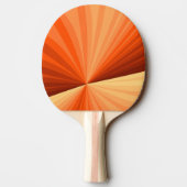 抽象芸術モダンオレンジ赤バニラグラフィックフラクタル 卓球ラケット (裏面)