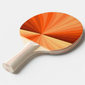 抽象芸術モダンオレンジ赤バニラグラフィックフラクタル 卓球ラケット (正面アングル)