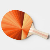 抽象芸術モダンオレンジ赤バニラグラフィックフラクタル 卓球ラケット (横)