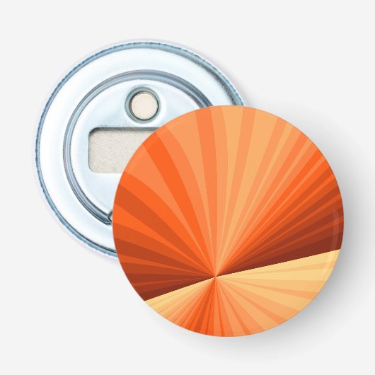 抽象芸術モダンオレンジ赤バニラグラフィックフラクタル 栓抜き (正面)