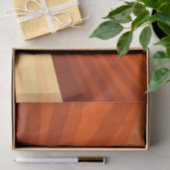 抽象芸術モダンオレンジ赤バニラグラフィックフラクタル 薄葉紙 (ギフト)