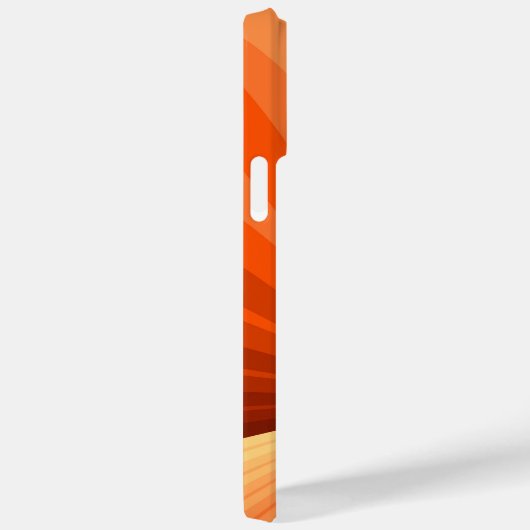 抽象芸術モダンオレンジ赤バニラグラフィックフラクタル Case-Mate iPhoneケース (裏面 / 右)