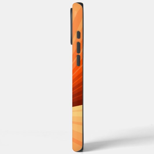 抽象芸術モダンオレンジ赤バニラグラフィックフラクタル Case-Mate iPhoneケース (裏面 / 左)