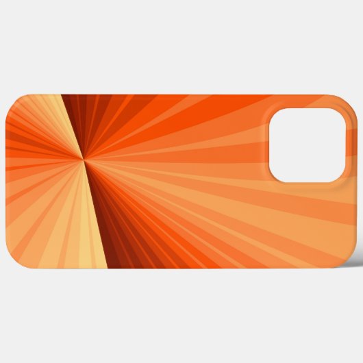 抽象芸術モダンオレンジ赤バニラグラフィックフラクタル Case-Mate iPhoneケース (裏面 (横))