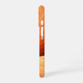 抽象芸術モダンオレンジ赤バニラグラフィックフラクタル iPhone 16ケース (左側面)