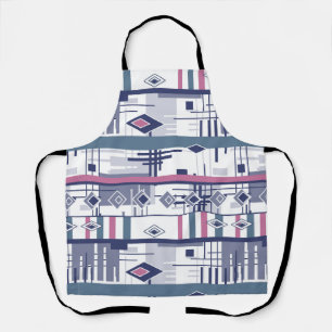 抽象芸術モダンオーナメントのジオメトリック要素vintag エプロン
