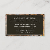 抽象芸術モダンカッパーシックプロフェッショナル 名刺 (裏面)