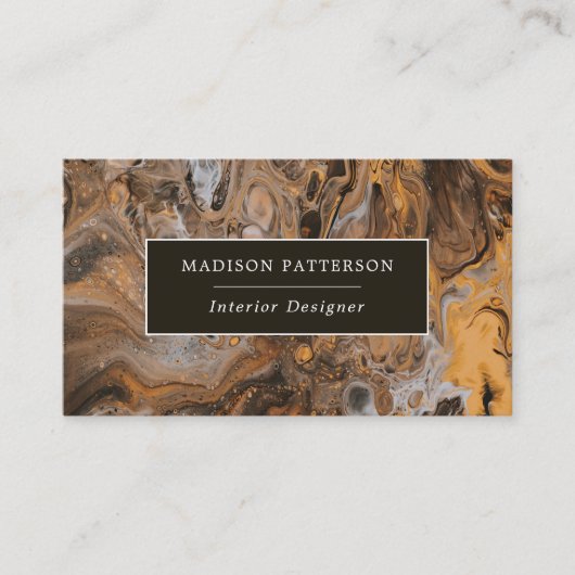 抽象芸術モダンカッパーシックプロフェッショナル 名刺 (正面)