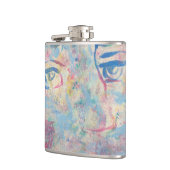 抽象芸術モダンカラフルのフラ包まれたスコ フラスク (左)