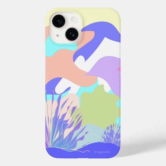 抽象芸術モダンカラフルシェイプクールグラフィック Case-Mate iPhoneケース (裏面)