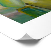 抽象芸術モダンカラフルトレンディーボホシックアーティスト ポスター (角)