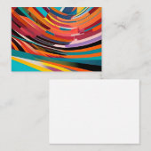 抽象芸術モダンカラフルブライトパタはっきりしたーン 名刺 (正面/裏面)