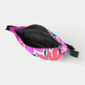 抽象芸術モダンカラフル花パターン ファニーパック (見開き)