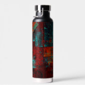 抽象芸術モダンカラフル芸術的型 ウォーターボトル (右面)
