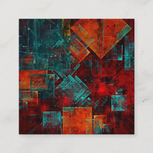 抽象芸術モダンカラフル芸術的型 エンクロージャーカード (正面)