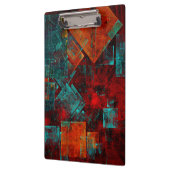 抽象芸術モダンカラフル芸術的型 クリップボード (左)