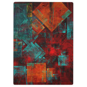 抽象芸術モダンカラフル芸術的型 クリップボード (裏面)