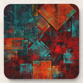 抽象芸術モダンカラフル芸術的型 コースター