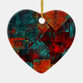 抽象芸術モダンカラフル芸術的型 セラミックオーナメント