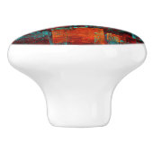 抽象芸術モダンカラフル芸術的型 セラミックノブ (側面)