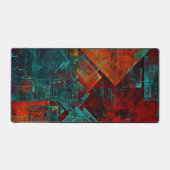 抽象芸術モダンカラフル芸術的型 デスクマット (正面)