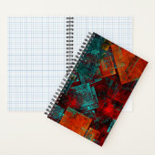 抽象芸術モダンカラフル芸術的型 ノートブック (内側)