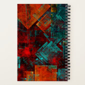抽象芸術モダンカラフル芸術的型 ノートブック (裏面)