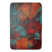 抽象芸術モダンカラフル芸術的型 バスマット (正面縦)