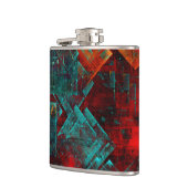 抽象芸術モダンカラフル芸術的型 フラスク (左)