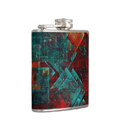抽象芸術モダンカラフル芸術的型 フラスク (右)