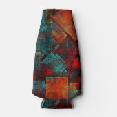 抽象芸術モダンカラフル芸術的型 ボトルクーラー (正面)