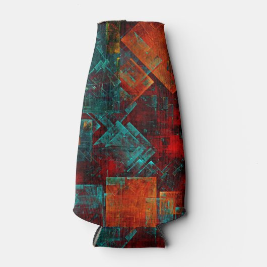 抽象芸術モダンカラフル芸術的型 ボトルクーラー (正面)