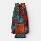 抽象芸術モダンカラフル芸術的型 ボトルクーラー (裏面)