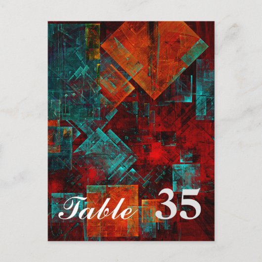 抽象芸術モダンカラフル芸術的型 ポストカード (正面)