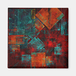 抽象芸術モダンカラフル芸術的型 マグネット