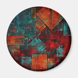 抽象芸術モダンカラフル芸術的型 マグネット